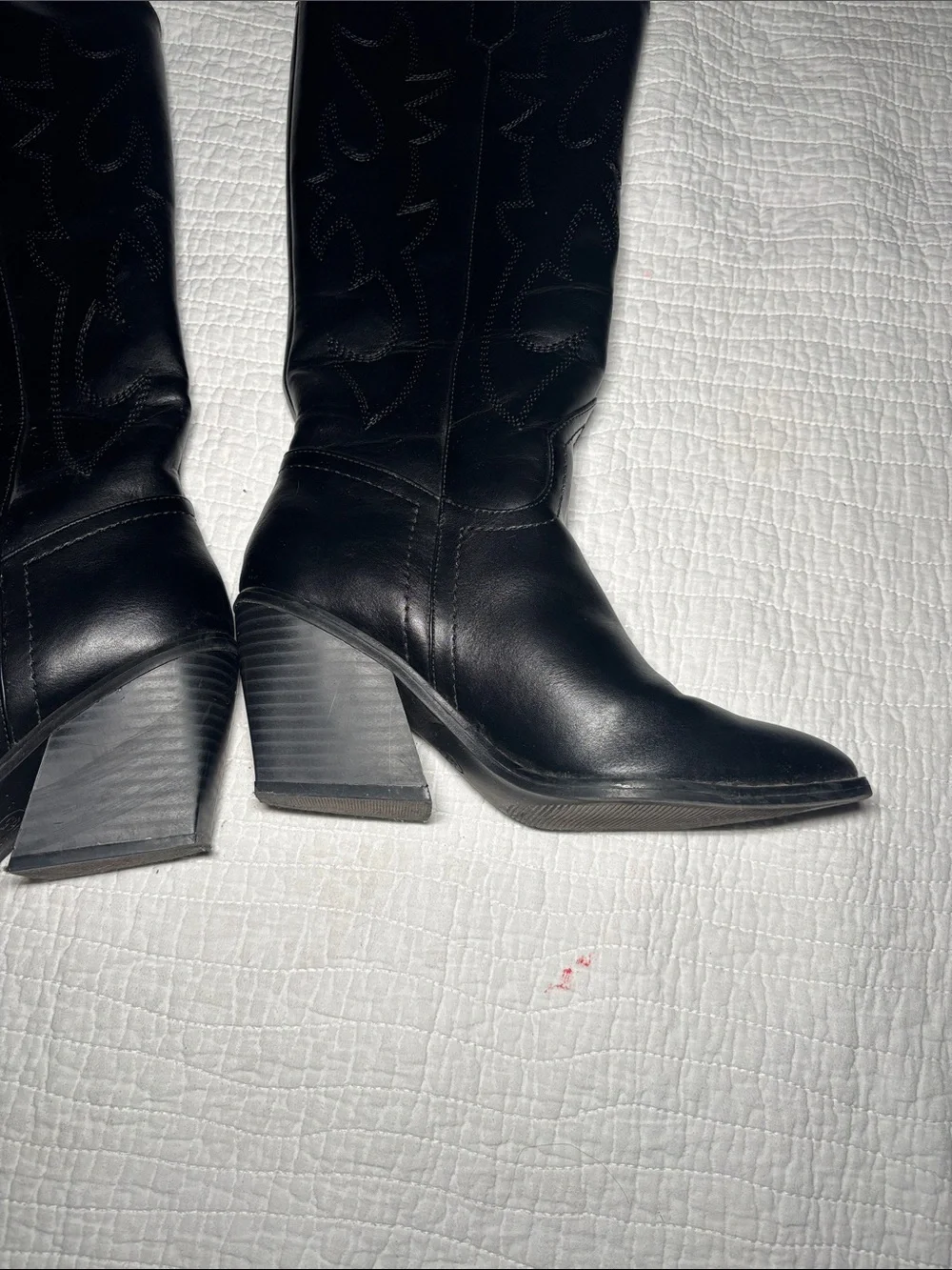Steve Madden Black Pointed-Toe Over-the-Knee Boots